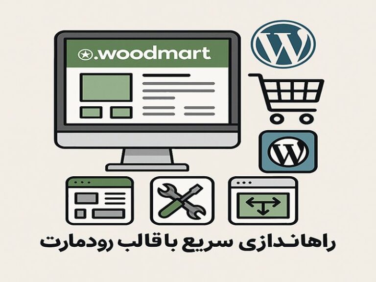 راه اندازی سریع سایت با قالب وودمارت