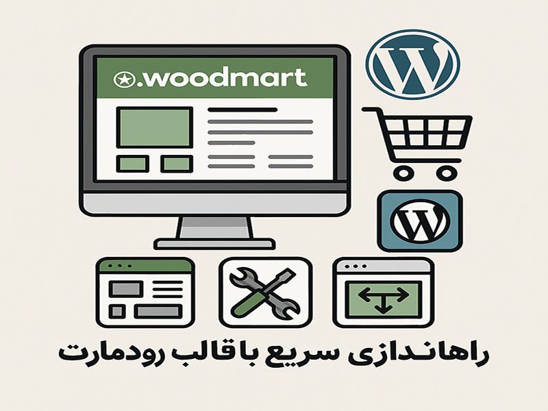 راه اندازی سریع سایت با قالب وودمارت - رایا وردپرس
