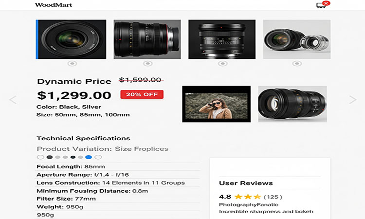 فروشگاه دیجی‌کالا با قالب وودمارت