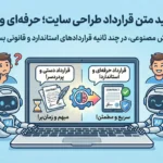 پرامپت تولید متن قرارداد طراحی سایت