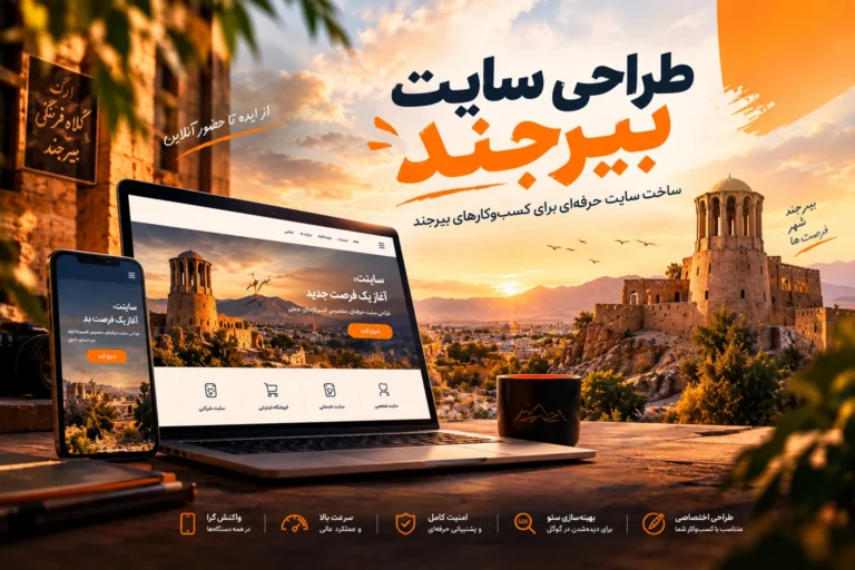 طراحی سایت بیرجند | ساخت سایت حرفه‌ای برای کسب‌وکارهای بیرجند